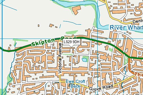 LS29 9DH map - OS VectorMap District (Ordnance Survey)