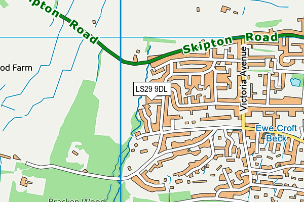 LS29 9DL map - OS VectorMap District (Ordnance Survey)