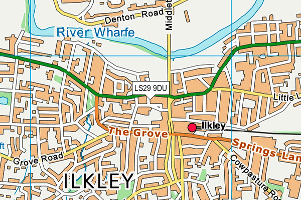 Map of ILKLEY WELLNESS LIMITED at district scale