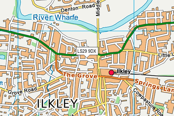 Map of BELLE VUE COURT ILKLEY LIMITED at district scale