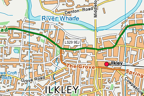 Map of LS29 HAIRTEAM ILKLEY LIMITED at district scale