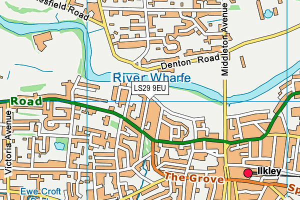 LS29 9EU map - OS VectorMap District (Ordnance Survey)