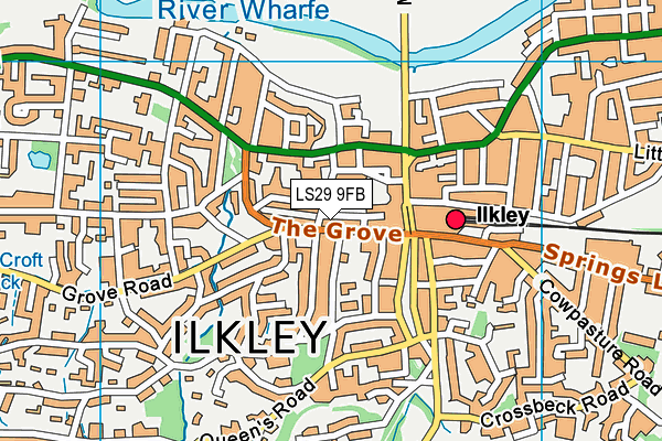 LS29 9FB map - OS VectorMap District (Ordnance Survey)