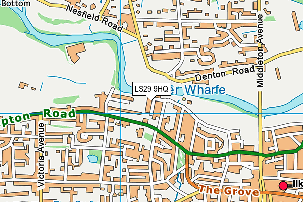 LS29 9HQ map - OS VectorMap District (Ordnance Survey)