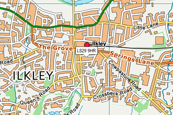 LS29 9HR map - OS VectorMap District (Ordnance Survey)