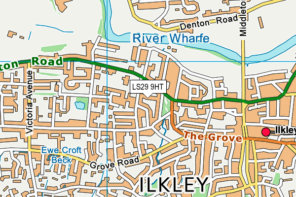 LS29 9HT map - OS VectorMap District (Ordnance Survey)