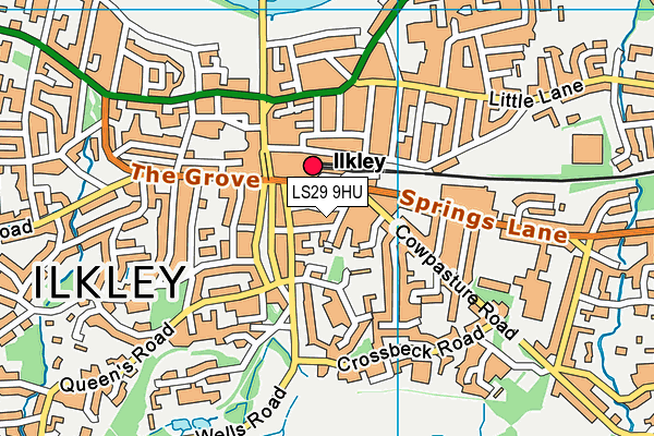 Map of CHANTRY COURT (ILKLEY) MANAGEMENT LIMITED at district scale