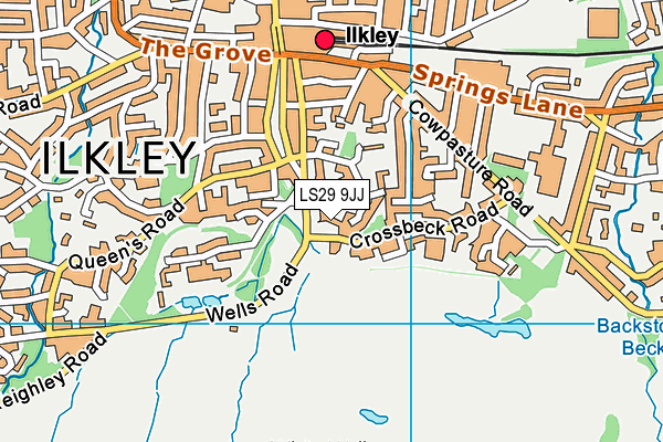 LS29 9JJ map - OS VectorMap District (Ordnance Survey)