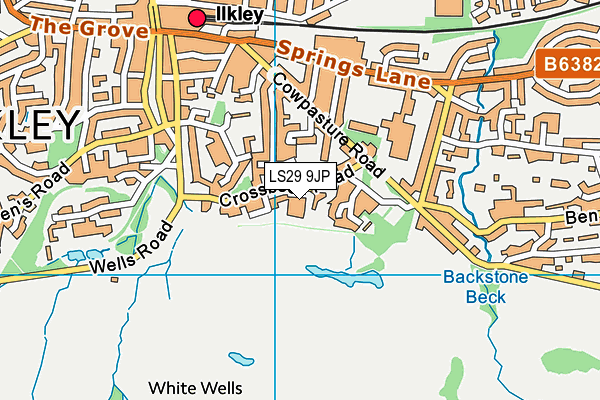 LS29 9JP map - OS VectorMap District (Ordnance Survey)