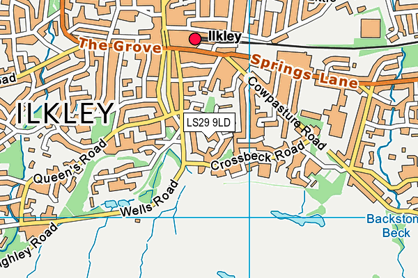 Map of MONTPELLIER (HARROGATE) LIMITED at district scale