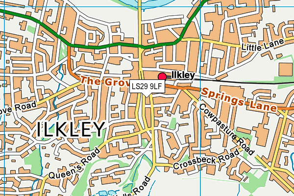 LS29 9LF map - OS VectorMap District (Ordnance Survey)