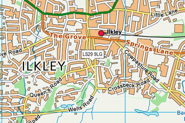 LS29 9LG map - OS VectorMap District (Ordnance Survey)