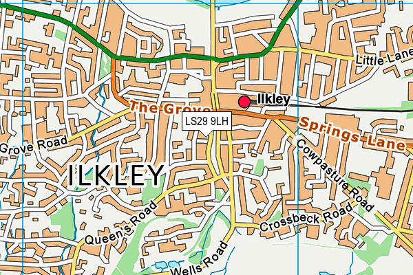 Map of THE MANAGEMENT COMPANY OF 3 WELLS WALK ILKLEY LIMITED at district scale