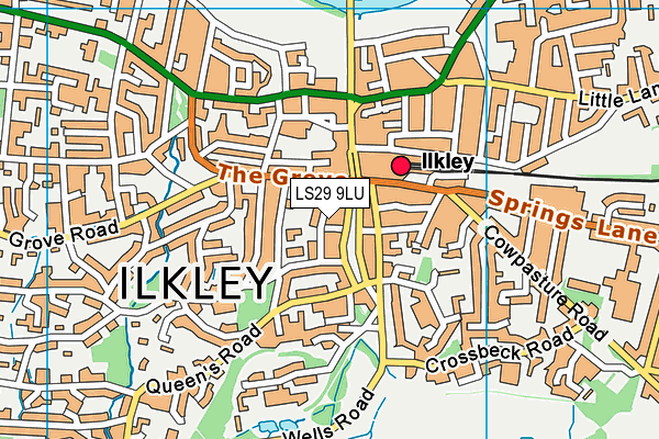 Map of REAL FOOD ILKLEY CIC at district scale