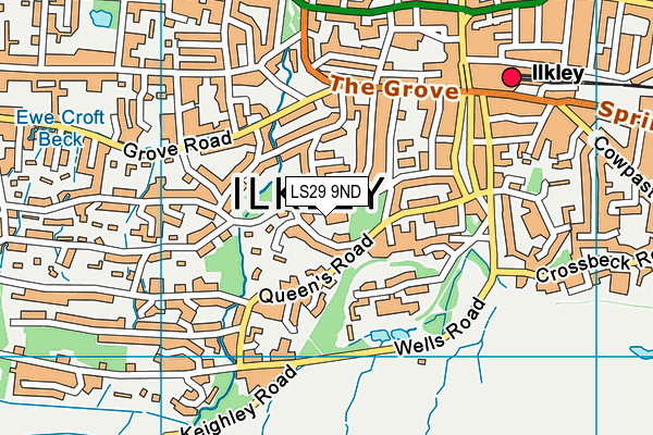 LS29 9ND map - OS VectorMap District (Ordnance Survey)