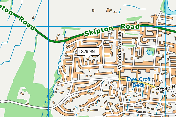 LS29 9NT map - OS VectorMap District (Ordnance Survey)