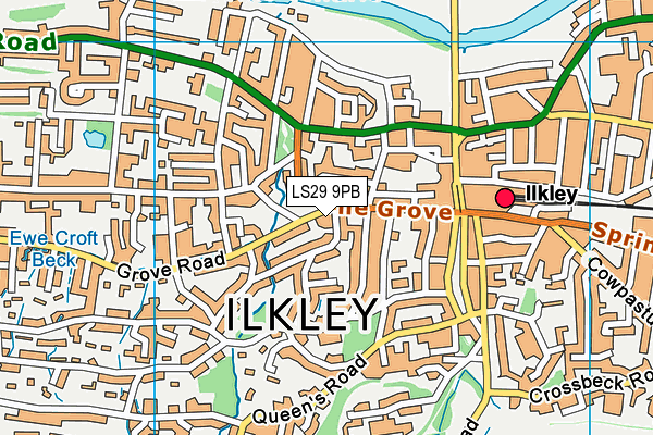 LS29 9PB map - OS VectorMap District (Ordnance Survey)