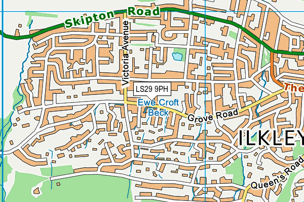 LS29 9PH map - OS VectorMap District (Ordnance Survey)