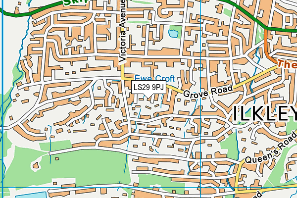 LS29 9PJ map - OS VectorMap District (Ordnance Survey)