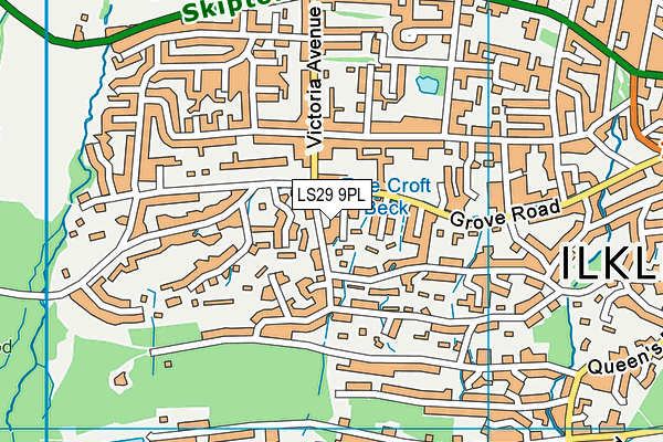 LS29 9PL map - OS VectorMap District (Ordnance Survey)