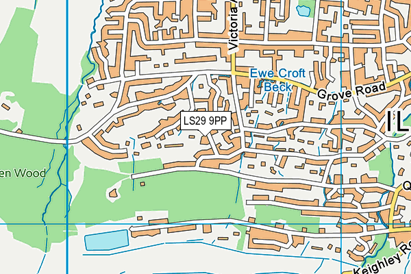 LS29 9PP map - OS VectorMap District (Ordnance Survey)
