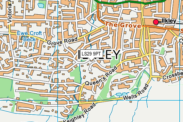 LS29 9PT map - OS VectorMap District (Ordnance Survey)