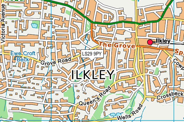 LS29 9PY map - OS VectorMap District (Ordnance Survey)