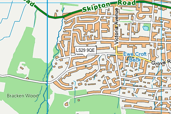 LS29 9QE map - OS VectorMap District (Ordnance Survey)