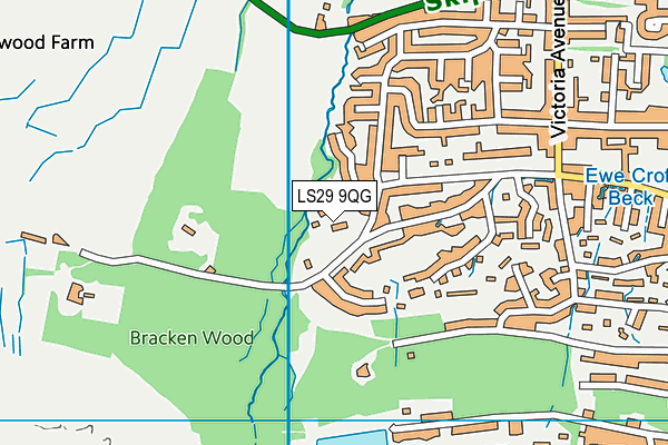 LS29 9QG map - OS VectorMap District (Ordnance Survey)