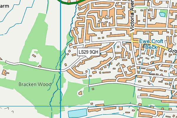 LS29 9QH map - OS VectorMap District (Ordnance Survey)