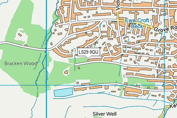 LS29 9QU map - OS VectorMap District (Ordnance Survey)