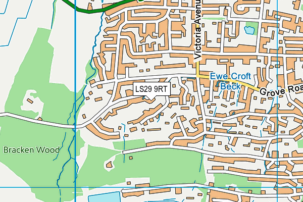 LS29 9RT map - OS VectorMap District (Ordnance Survey)