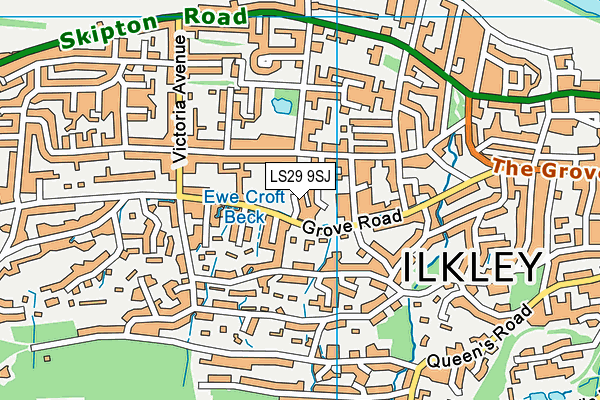LS29 9SJ map - OS VectorMap District (Ordnance Survey)