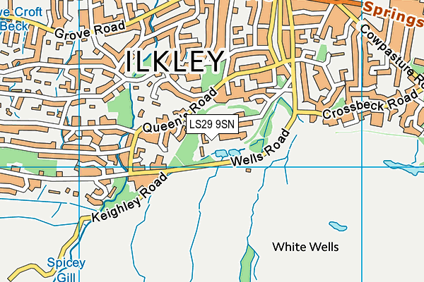 LS29 9SN map - OS VectorMap District (Ordnance Survey)