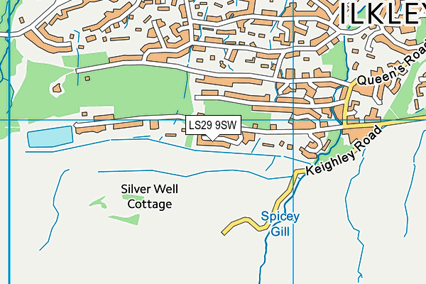 LS29 9SW map - OS VectorMap District (Ordnance Survey)