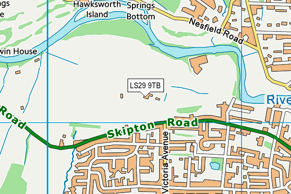 LS29 9TB map - OS VectorMap District (Ordnance Survey)