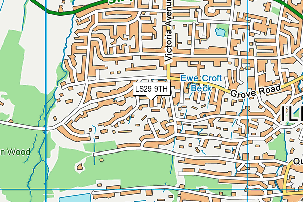 LS29 9TH map - OS VectorMap District (Ordnance Survey)