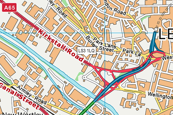 LS3 1LQ map - OS VectorMap District (Ordnance Survey)