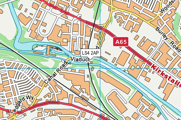 LS4 2AP map - OS VectorMap District (Ordnance Survey)