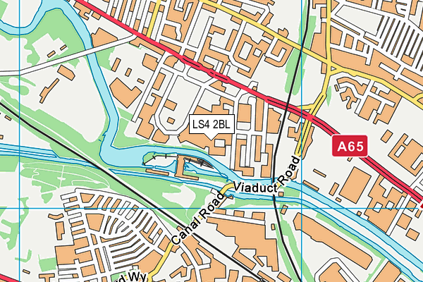 LS4 2BL map - OS VectorMap District (Ordnance Survey)