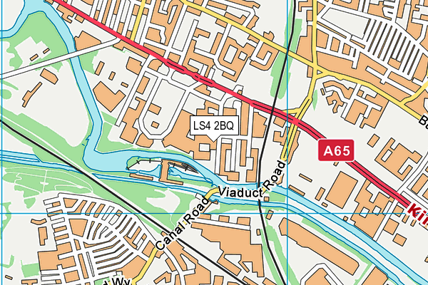 LS4 2BQ map - OS VectorMap District (Ordnance Survey)