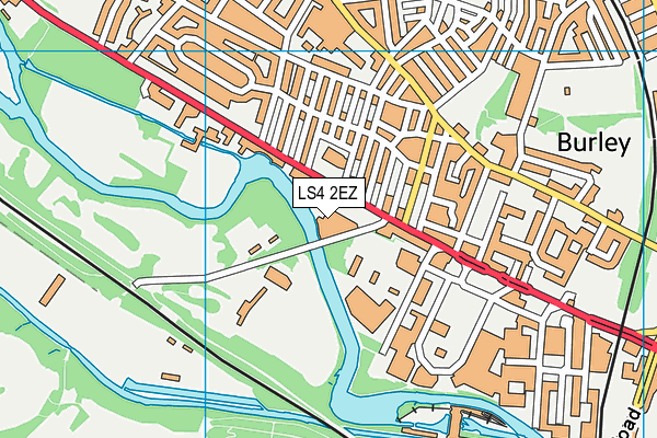 LS4 2EZ map - OS VectorMap District (Ordnance Survey)