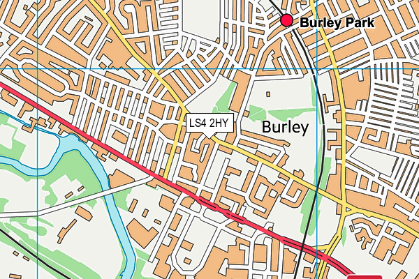 Burley St Matthias Ce Primary School map (LS4 2HY) - OS VectorMap District (Ordnance Survey)