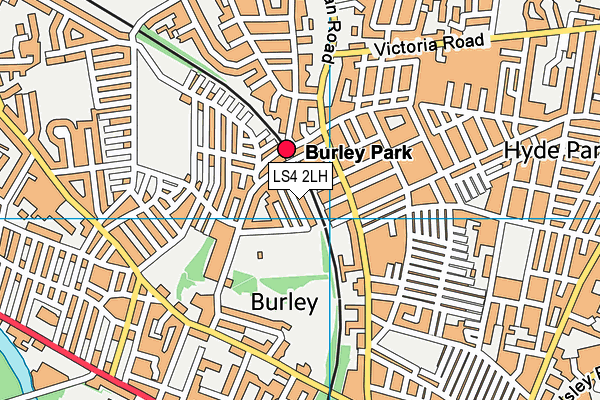 LS4 2LH map - OS VectorMap District (Ordnance Survey)