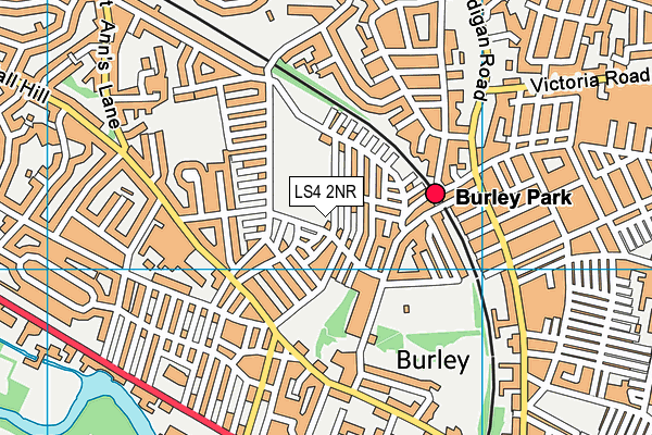 LS4 2NR map - OS VectorMap District (Ordnance Survey)