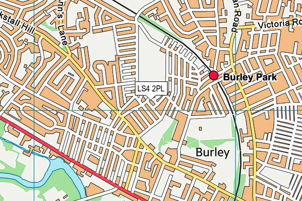 LS4 2PL map - OS VectorMap District (Ordnance Survey)