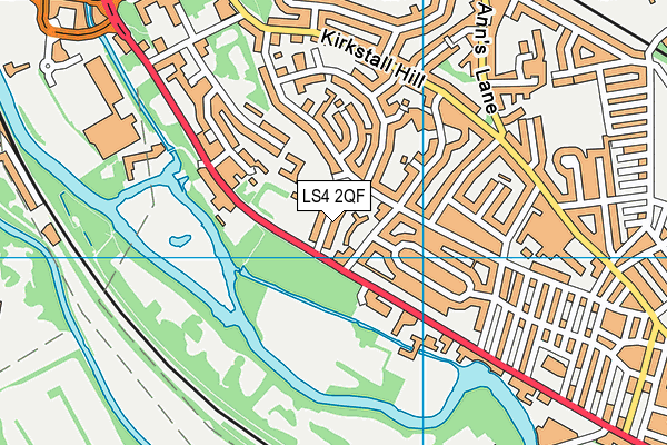 LS4 2QF map - OS VectorMap District (Ordnance Survey)