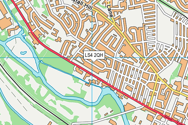 LS4 2QH map - OS VectorMap District (Ordnance Survey)