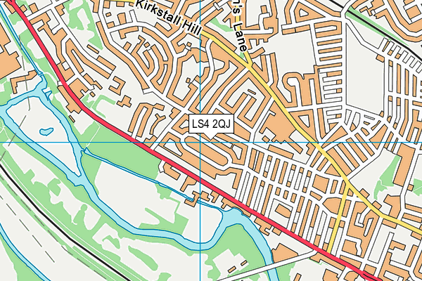 LS4 2QJ map - OS VectorMap District (Ordnance Survey)