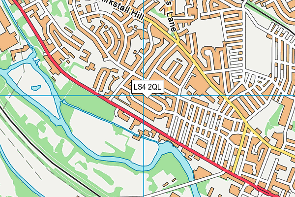 LS4 2QL map - OS VectorMap District (Ordnance Survey)